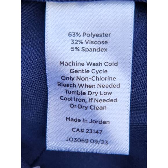 Talbots Pants Women's 14 Navy Blue Southhampton Pant Straight Leg Office Career - Picture 6 of 6